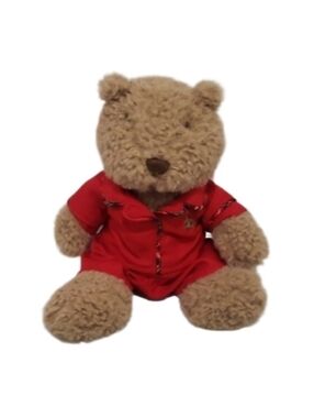Baby GAP Tan Teddy Bear Red Pjs Outfit Stuffie Plush Toy Bear